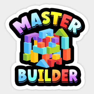 Master Builder Colorful Cubes Sticker